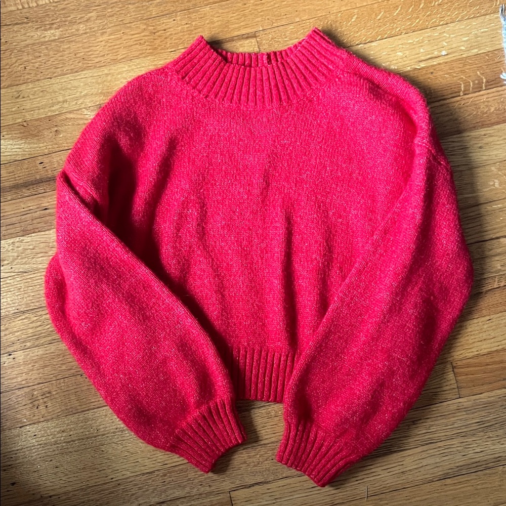 American Eagle AE Snow Stopper Sweater Red Medium (M) Like New